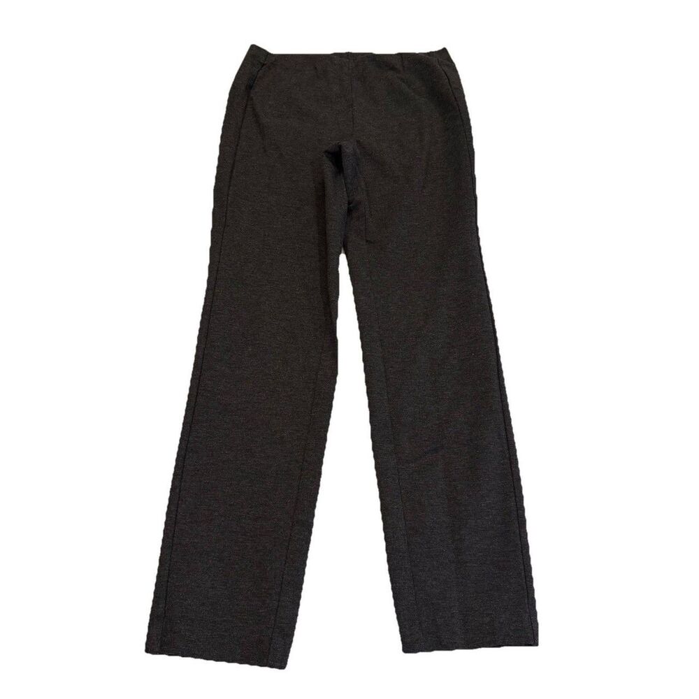 J. Jill Pants Ponte Slim Leg Small Tall‎ Womens Stretch Waist Casual Gray